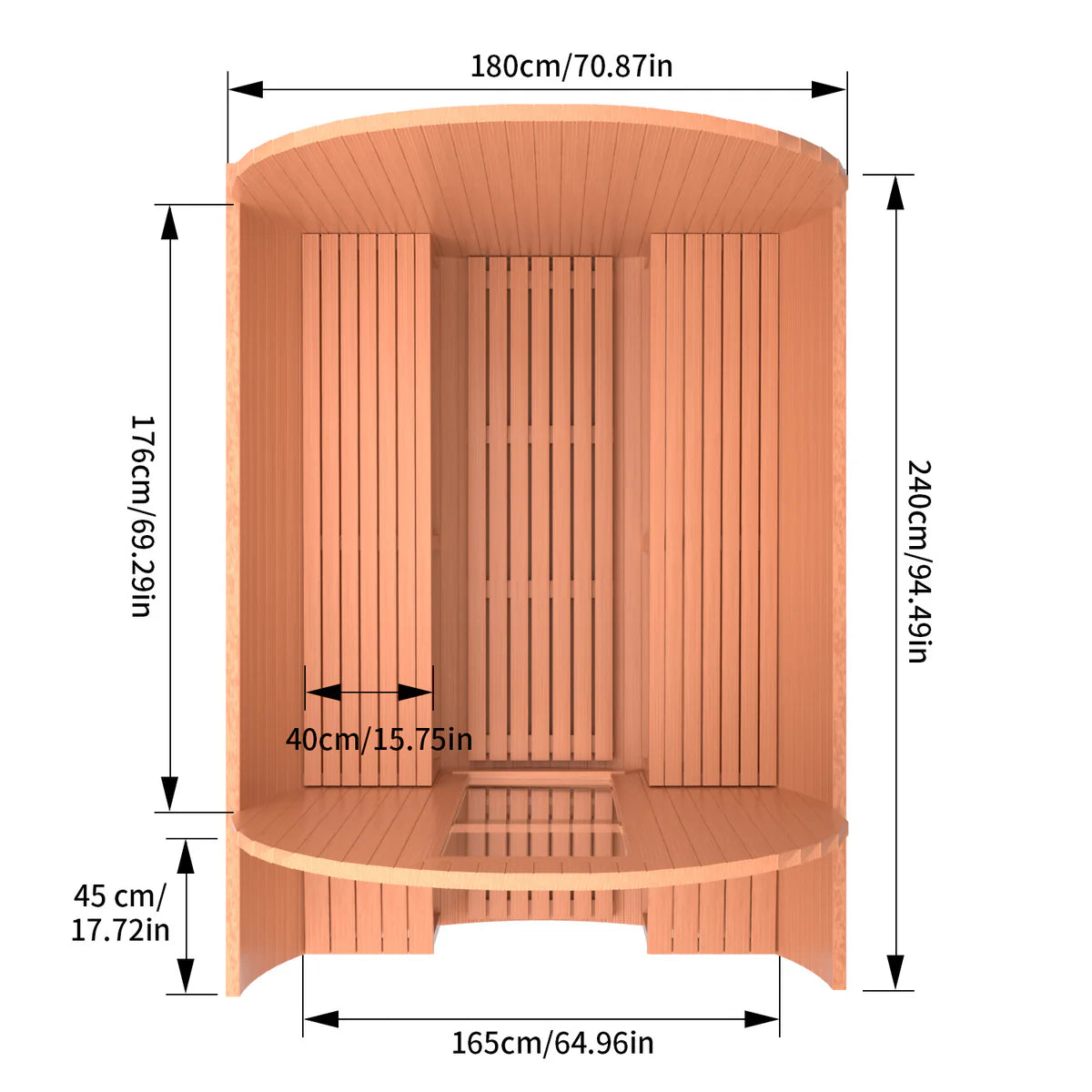Outdoor Barrel Sauna