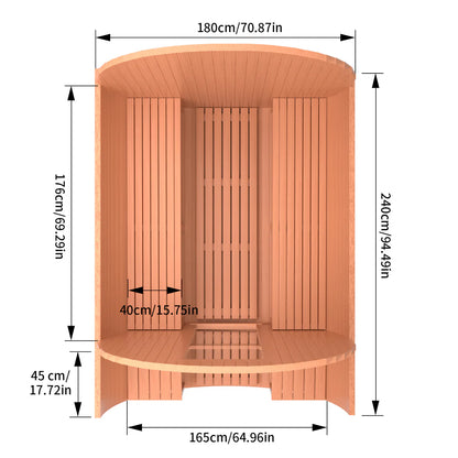Outdoor Barrel Sauna