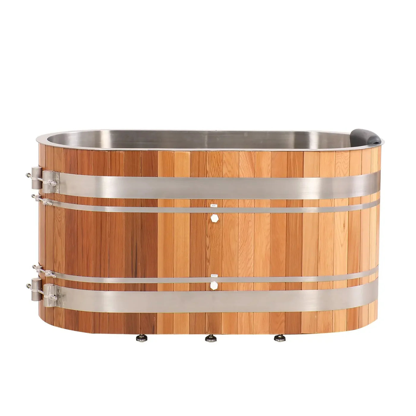 Stillwater Series U-Shaped Red Cedar Ice Bath Tub