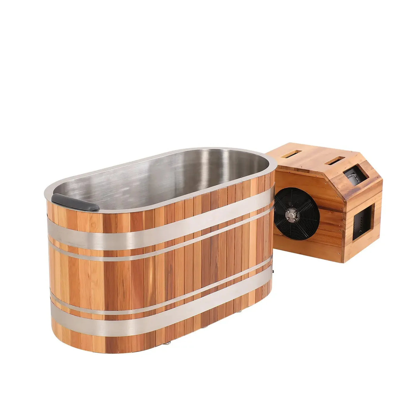 Stillwater Series U-Shaped Red Cedar Ice Bath Tub