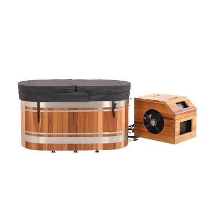 Stillwater Series U-Shaped Red Cedar Ice Bath Tub