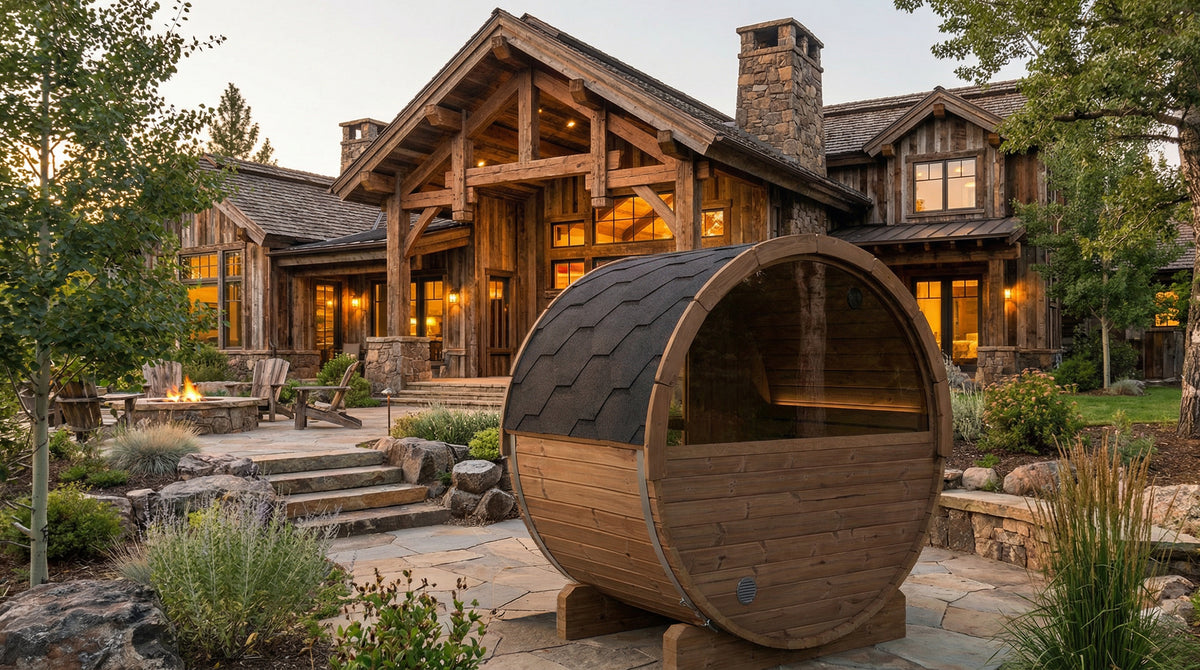 E6W Outdoor Barrel Sauna