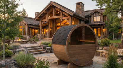 E6W Outdoor Barrel Sauna