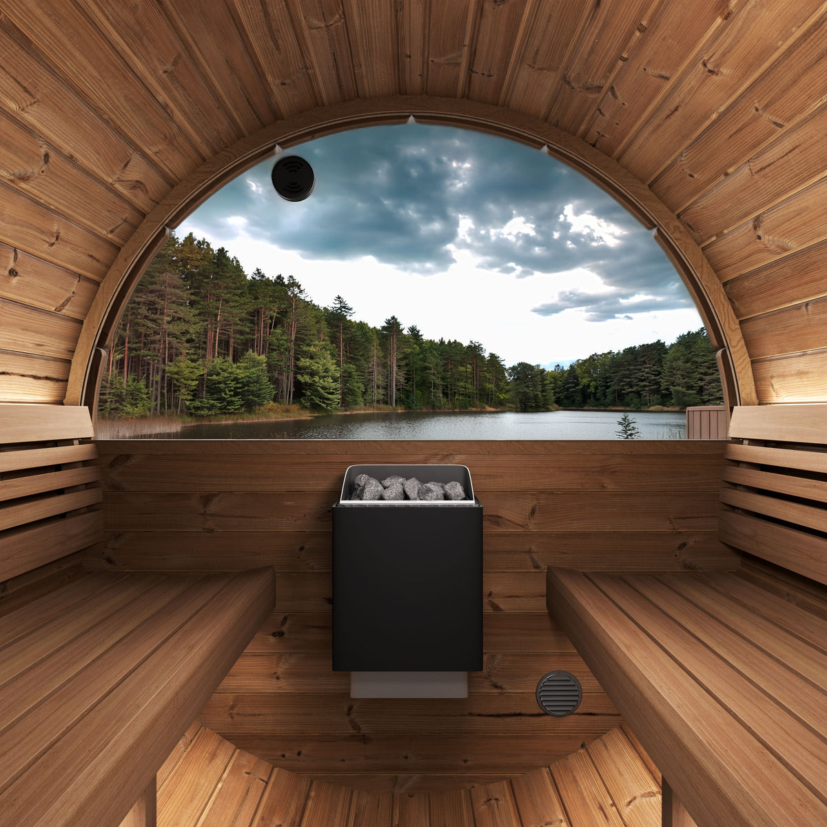 E6W Outdoor Barrel Sauna