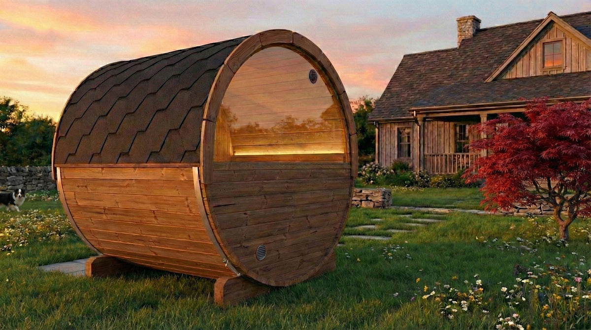 E7W Outdoor Barrel Sauna