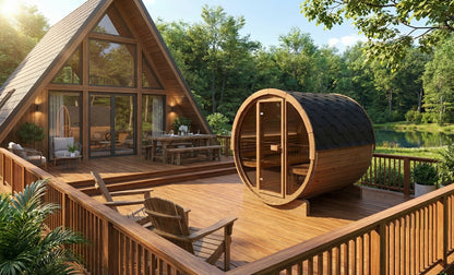 E8G Outdoor Barrel Sauna