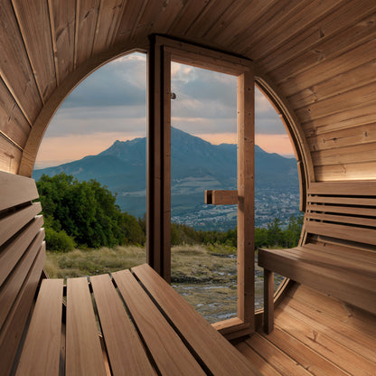 E8G Outdoor Barrel Sauna