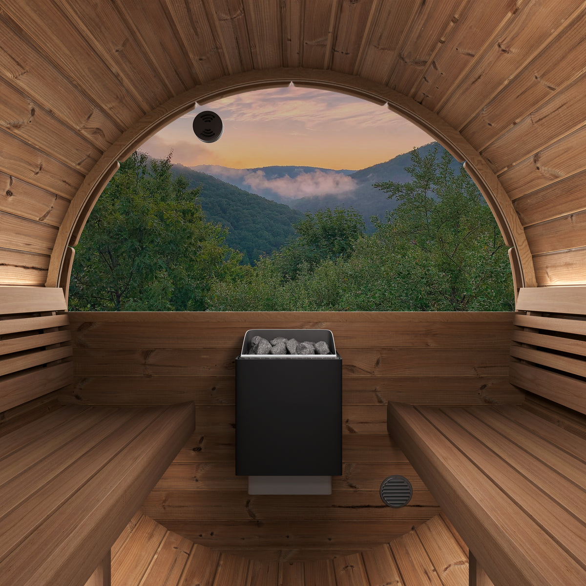 E8W Outdoor Barrel Sauna
