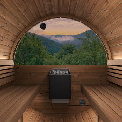 E8W Outdoor Barrel Sauna