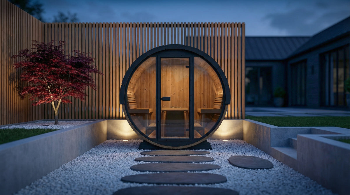 EE8G Outdoor Barrel Sauna