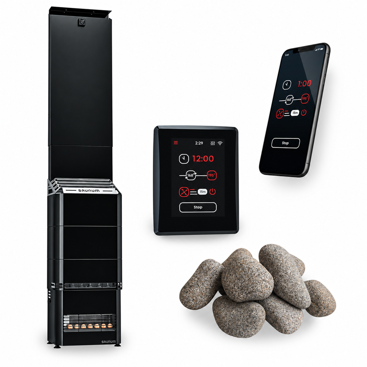 Saunum Air 5 Sauna Heater Package