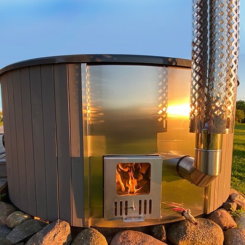 S4N Wood-Fired Outdoor Hot Tub