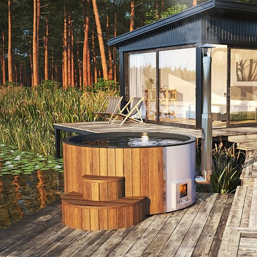 S4N Wood-Fired Outdoor Hot Tub